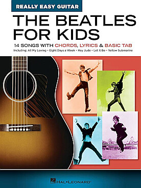 Illustration de The BEATLES FOR KIDS : 14 morceaux avec accords, paroles et tablatures