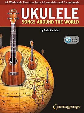 Illustration ukulele songs around the world