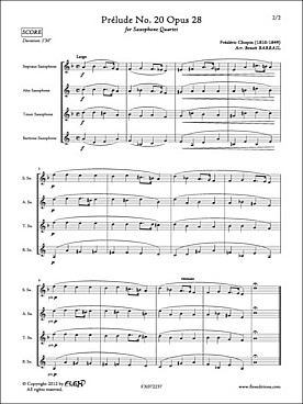 Illustration chopin prelude op. 28/20