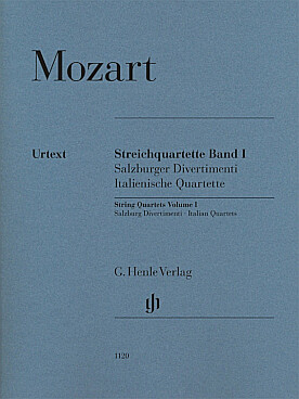 Illustration de Quatuor à cordes - Vol. 1 : Divertimenti & Italian quartets KV 136 à 138 & KV 155 à 160
