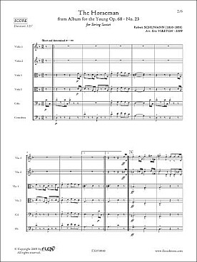 Illustration de Le Cavalier intrépide op. 68 N° 23 pour sextuor à cordes
