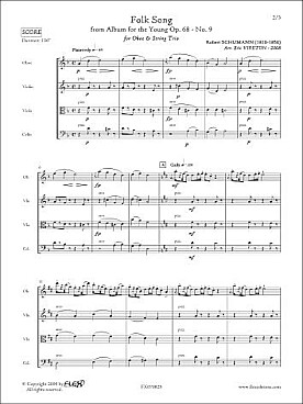 Illustration de Petit chant populaire extrait de l'album pour la jeunesse N° 9 op. 68