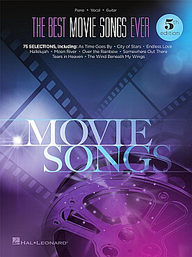 Illustration de THE BEST MOVIE SONGS EVER (P/V/G, 5th edition)