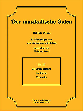 Illustration de La Danza pour quatuor à cordes et contrebasse ad lib.