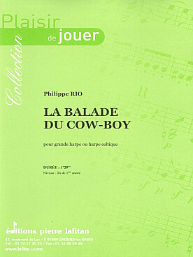 Illustration de La Balade du cowboy pour grande harpe ou harpe celtique
