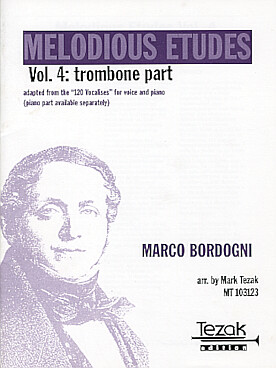Illustration de Melodius etudes for trombone - Vol. 4