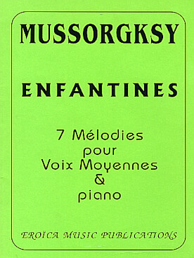 Illustration moussorgsky enfantines : 7 melodies