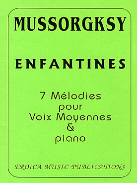 Illustration moussorgsky enfantines : 7 melodies