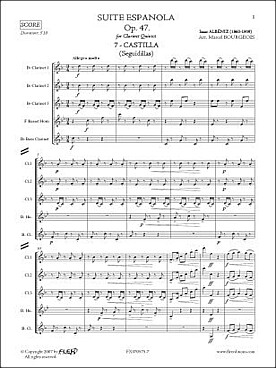 Illustration de Suite espagnole op. 47 - N° 7 : Castilla (Seguidillas)