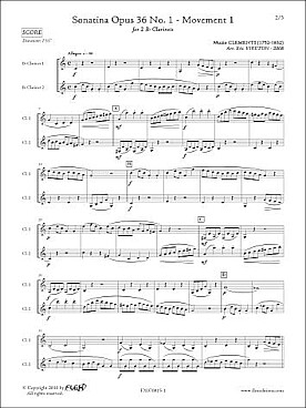 Illustration de Sonatine op. 36/1 (tr. Vireton) - 1er mouvement