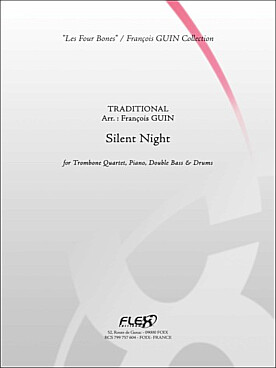 Illustration de Silent Night pour quatuor de trombones, piano, contrebasse et batterie
