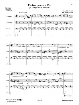 Illustration falla fanfare pour une fete