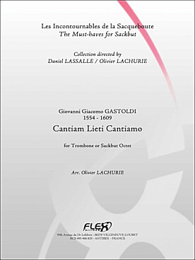 Illustration de Cantiam Lieti Cantiamo pour octuor de trombones
