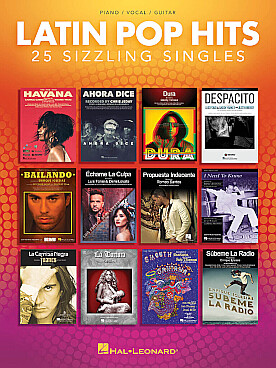Illustration de LATIN POP HITS, 25 Sizzling Singles (P/V/G)