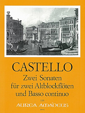 Illustration de 2 Sonates pour 2 flûtes à bec ou violons et basse continue