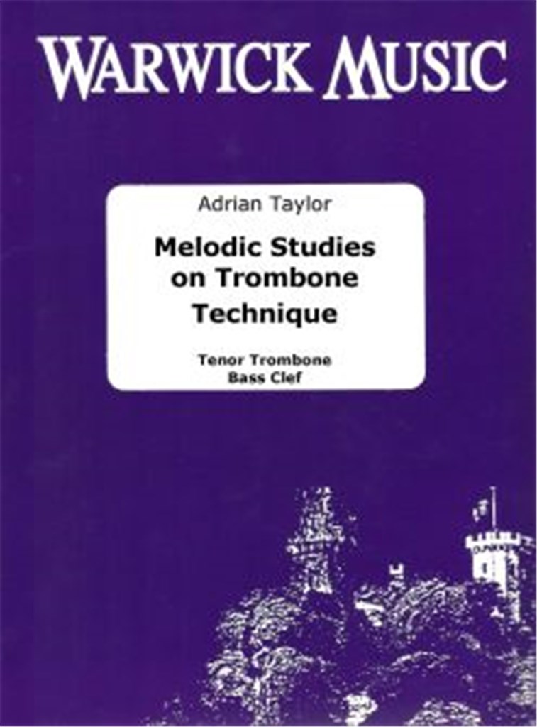 Illustration de Melodic Studies on trombone bass clef