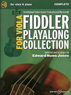 Illustration de The FIDDLER PLAYALONG VIOLA COLLECTION, 21 morceaux arr. Huws Jones avec accompagnement piano ou alto et 2e partie d'alto facile ad lib. + audio en ligne