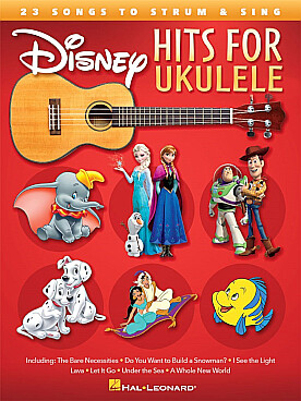 Illustration disney hits for ukulele