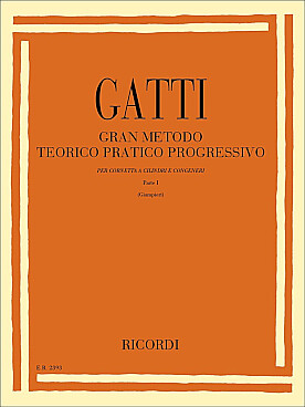 Illustration de Gran metodo teorico pratico progressivo pour cornet à pistons - Vol. 1  