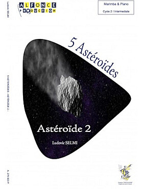 Illustration de 5 Astéroïdes pour marimba et piano - N° 2