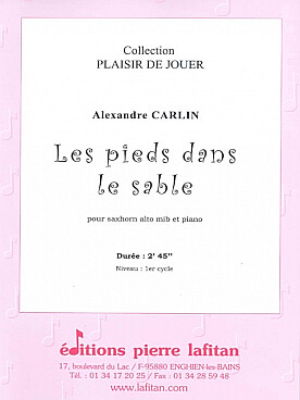 Illustration de Les Pieds dans le sable pour saxhorn alto et piano
