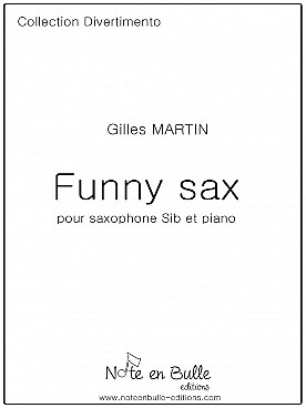 Illustration de Funny sax pour saxophone si b et piano