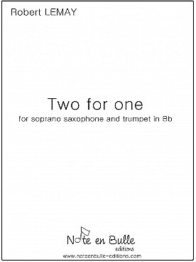 Illustration de Two for one pour saxophone soprano et trompette