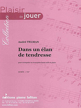 Illustration de Dans un élan de tendresse pour trompette (ou trompette basse) et piano
