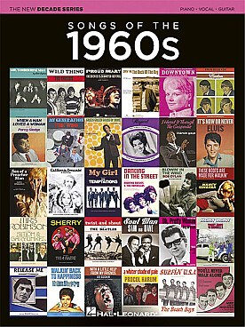 Illustration new decades series songs of the 1960's