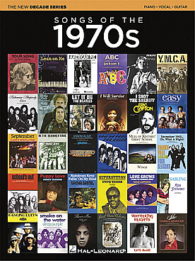 Illustration new decades series songs of the 1970's