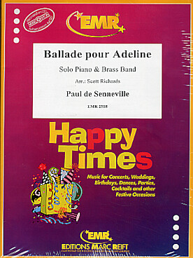 Illustration de Ballade pour Adeline pour piano solo et orchestre de cuivres