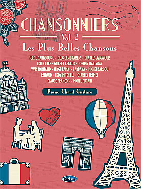 Illustration de CHANSONNIERS (P/V/G) - Vol. 2 : Les plus belles chansons