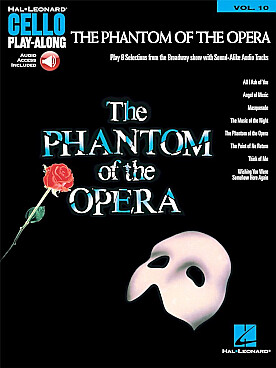 Illustration de CELLO PLAY ALONG - Vol. 10 : The Phantom of the opera