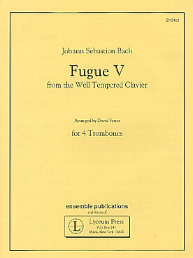 Illustration bach js fugue v from the well tempered