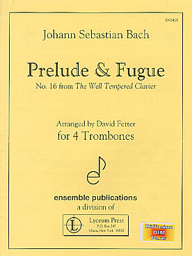 Illustration de Prelude & Fugue N° 16 from The Well Tempered Clavier