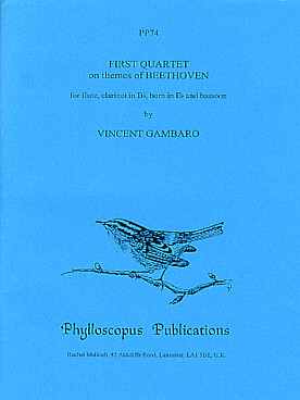 Illustration de First Quartet on themes of Beethoven pour flûte, clarinette, cor et basson