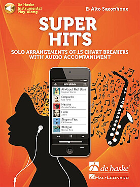 Illustration de SUPER HITS SAXOPHONE avec accompagnement audio
