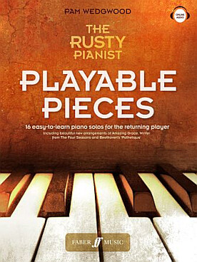 Illustration de Playable pieces, 16 easy-to-learn piano solos for the returning player