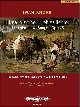 Illustration de Ukrainian love songs op. 5 (SATB)