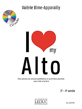 Illustration de I love my alto : pièces de concert préférées en 1re position