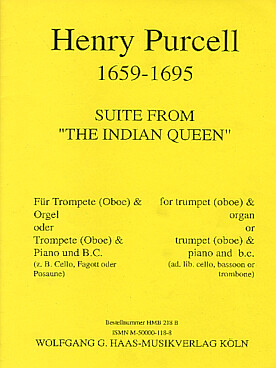 Illustration purcell suite from the indian queen