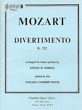 Illustration de Divertimento K 252