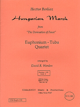 Illustration de Hungarian March from The Damnation of Faust, pour 2 euphoniums et 2 tubas