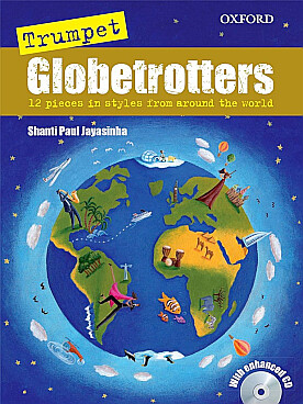 Illustration de Globetrotters trompette, 12 pièces : voyage à travers le monde, avec CD play-along, partie de 2e trompette ad lib. et partie de piano PDF à imprimer