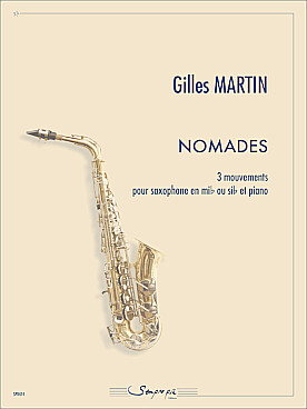 Illustration de Nomades, 3 mouvements pour saxophone mi b (ou si b) et piano
