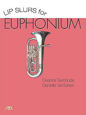 Illustration lip slurs for euphonium