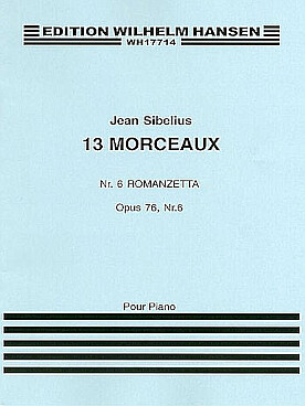 Illustration de 13 Pièces op. 76 - N° 6 : Romanzetta
