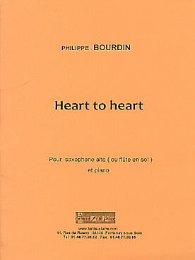 Illustration bourdin heart to heart pour flute en sol