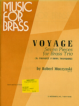 Illustration de Voyage, 7 pieces for brass trio    