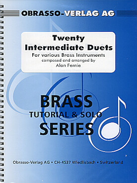 Illustration de 20 INTERMEDIATE DUETS for various brass instruments